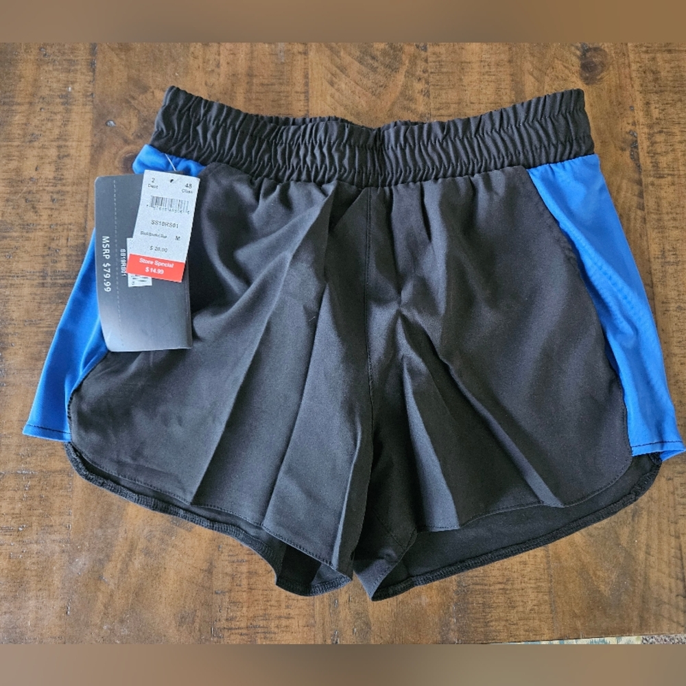 BNWOT - GIRLS Navy Blue Athletic Shorts - Sz Med